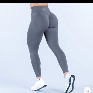 Women's High-Waist Grey Active Leggings